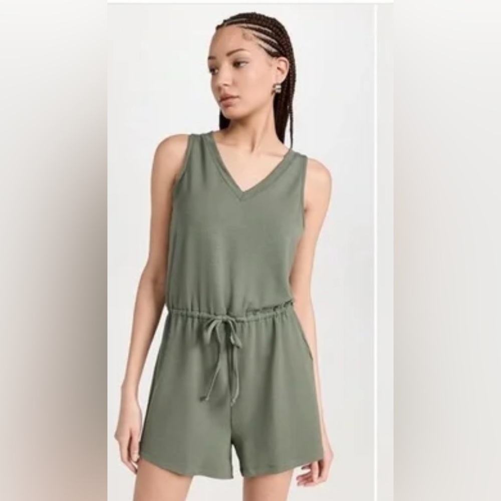 Madewell Olive Green Sleeveless Romper